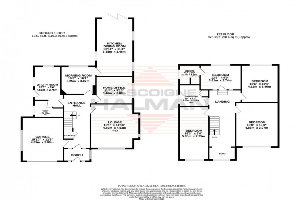 Floorplan for Meadway, Sale, M33