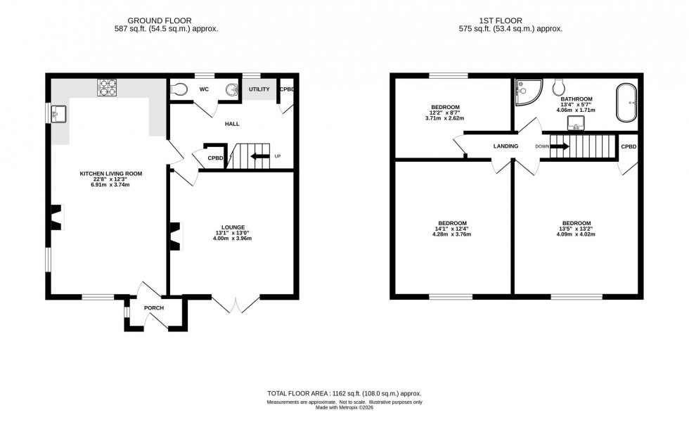Floorplan for Whaley Bridge, High Peak, SK23