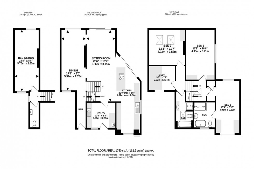 Floorplan for Culcheth Road, Altrincham, WA14
