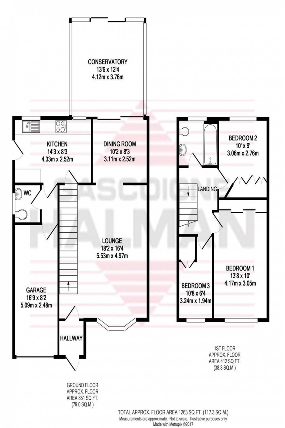 Floorplan for Greenwood Road, Lymm, WA13