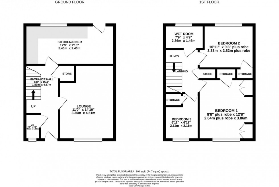 Floorplan for Dudley Walk, Macclesfield, SK11