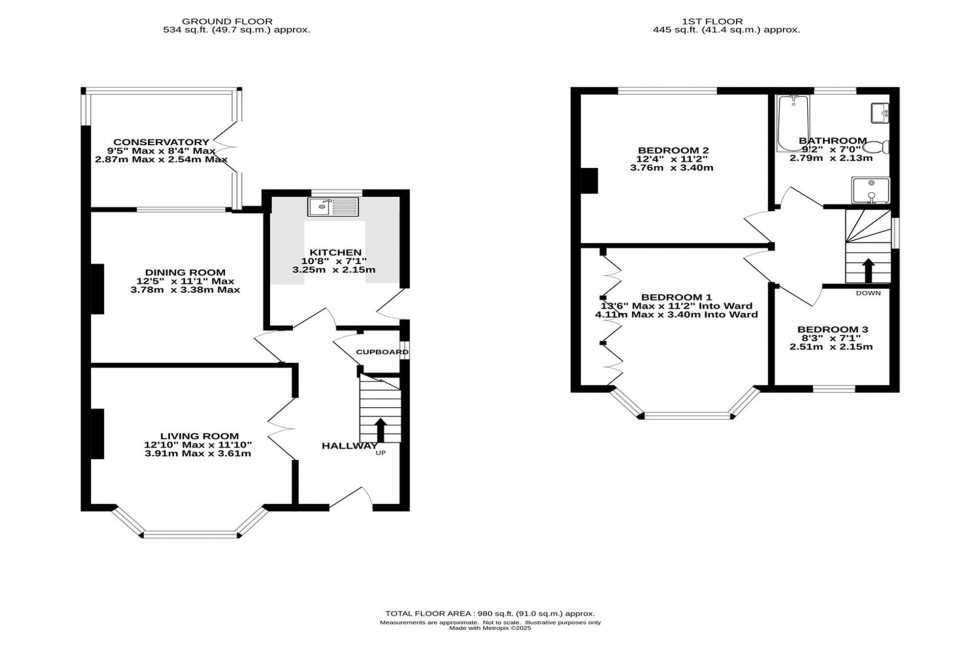 Floorplan for Faulkner Drive, Timperley, WA15