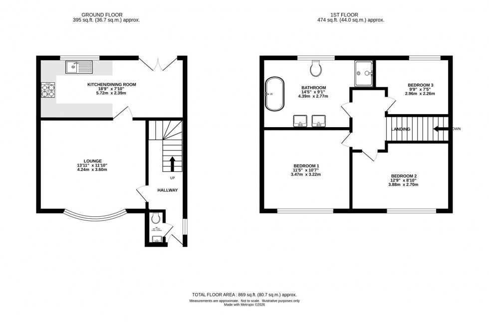 Floorplan for Craig Close, Stockport, SK4