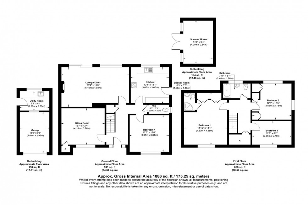 Floorplan for Woodland Avenue, Lymm, WA13