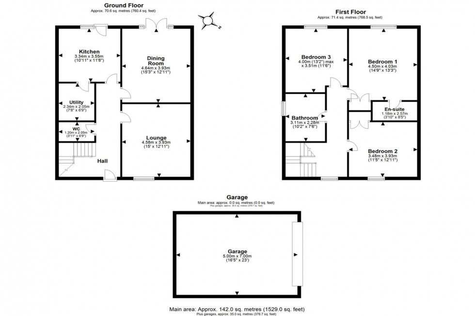 Floorplan for Mill Rise, Helsby, WA6