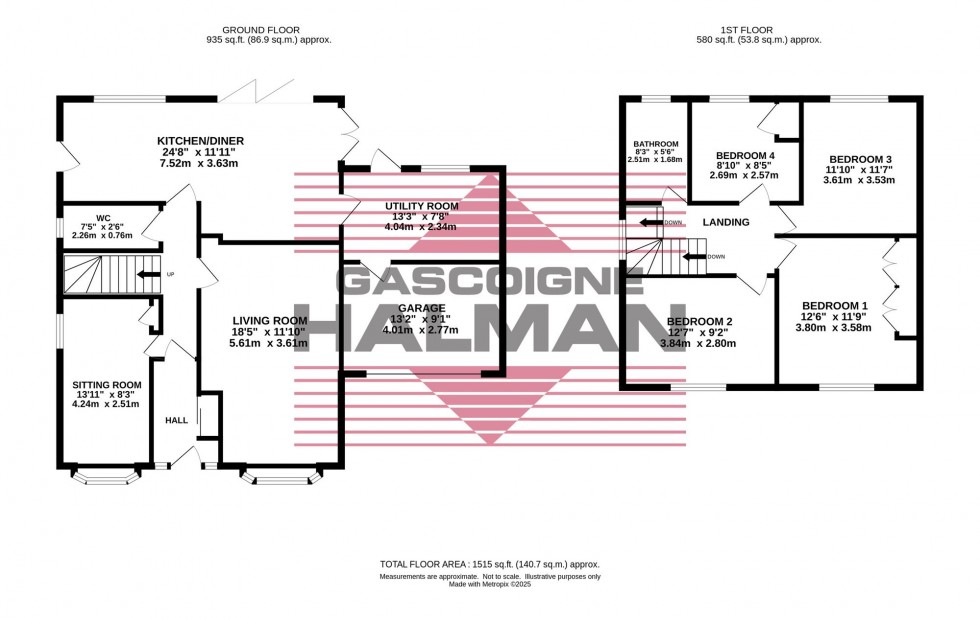 Floorplan for Copperfield Road, Cheadle Hulme, SK8