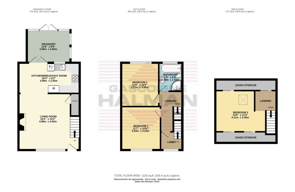 Floorplan for Arrowscroft Way, Hollingworth, SK14