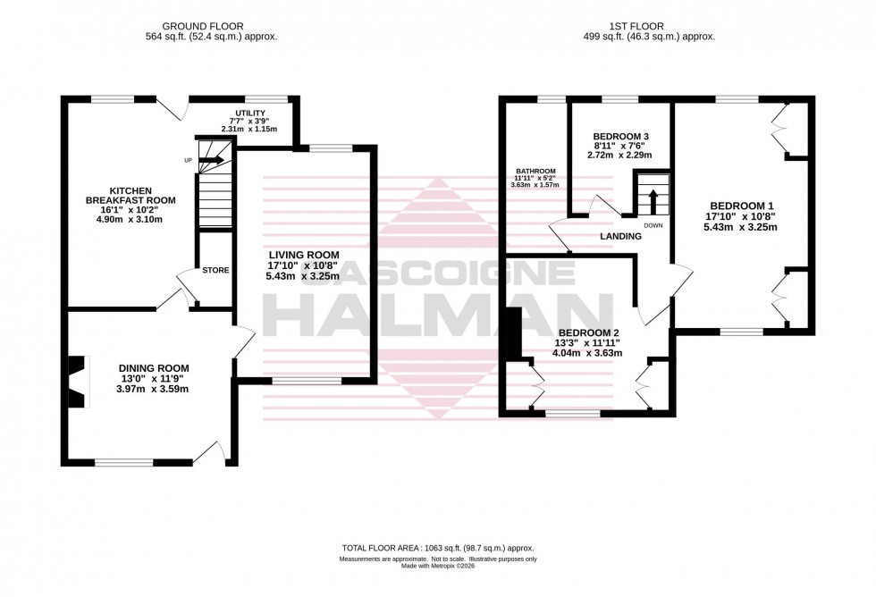 Floorplan for Fords Lane, Bramhall, SK7
