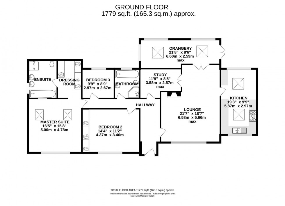 Floorplan for 28 Church Lane, Henbury, SK11