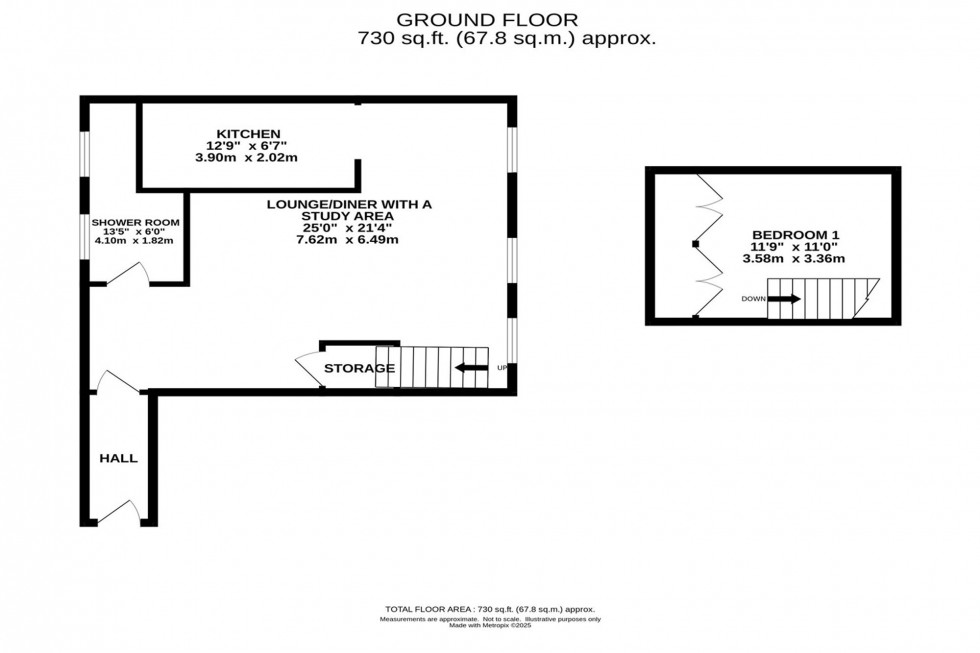 Floorplan for Mill Road, Macclesfield, SK11
