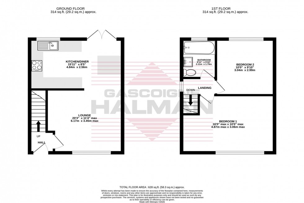 Floorplan for Colwyn Road, Cheadle Hulme, SK8