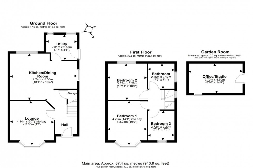Floorplan for Rydal Grove, Helsby, WA6