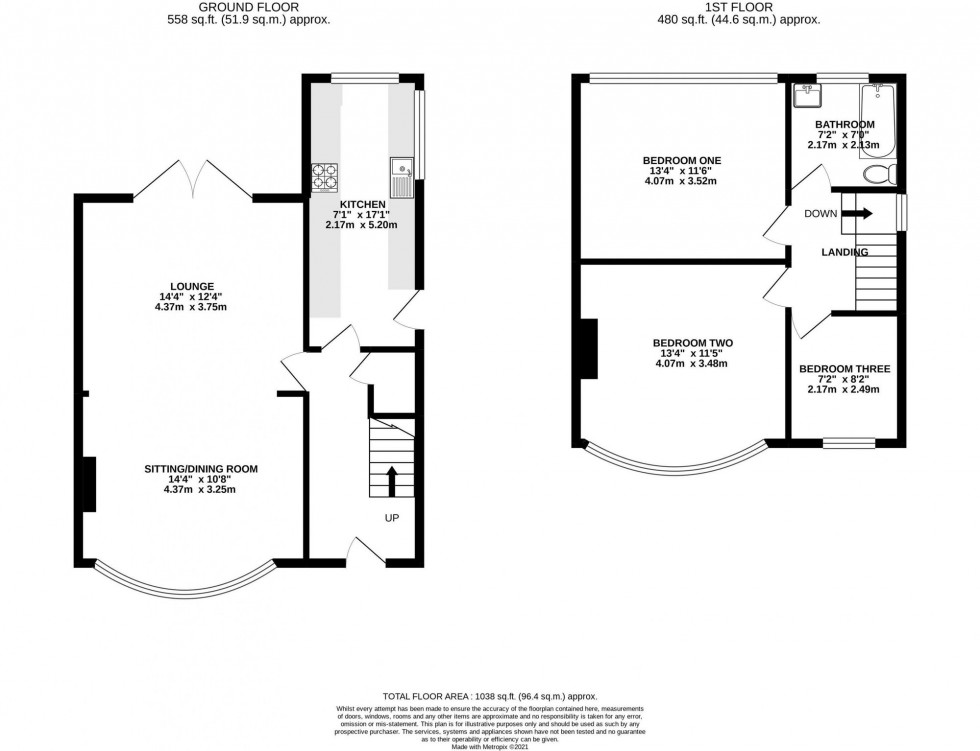 Floorplan for Fairholme Road, Stockport, SK4