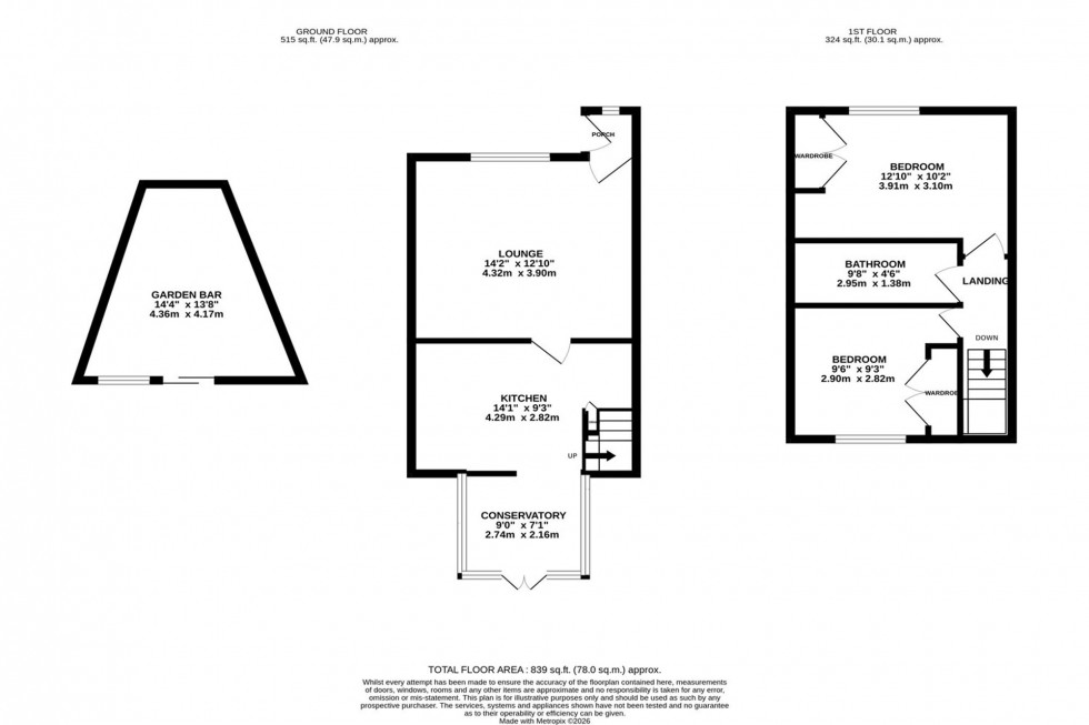 Floorplan for Clumber Road, Poynton, SK12