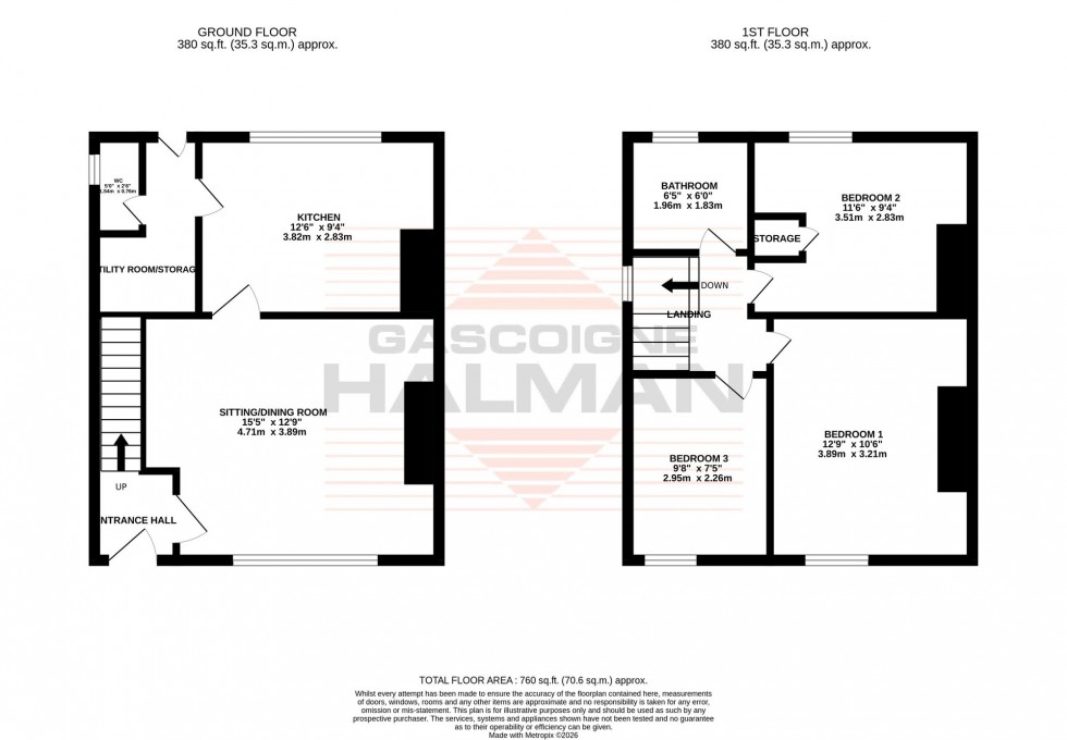 Floorplan for Hulme Road, Sale, M33