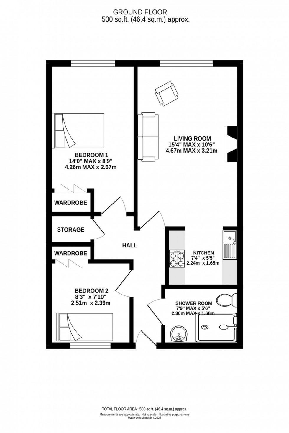 Floorplan for Groby Road, Altrincham, WA14