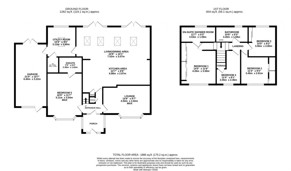 Floorplan for South Mead, Poynton, SK12