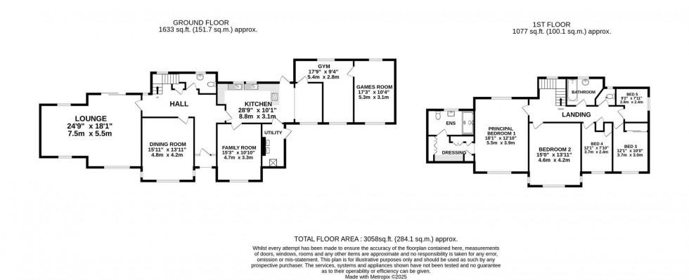 Floorplan for Hale Road, Hale Barns, WA15