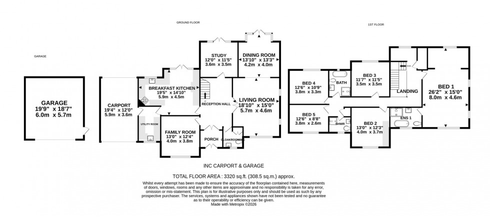 Floorplan for Park Lane, Hale, WA15