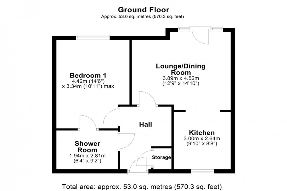 Floorplan for Cable Drive, Helsby, WA6