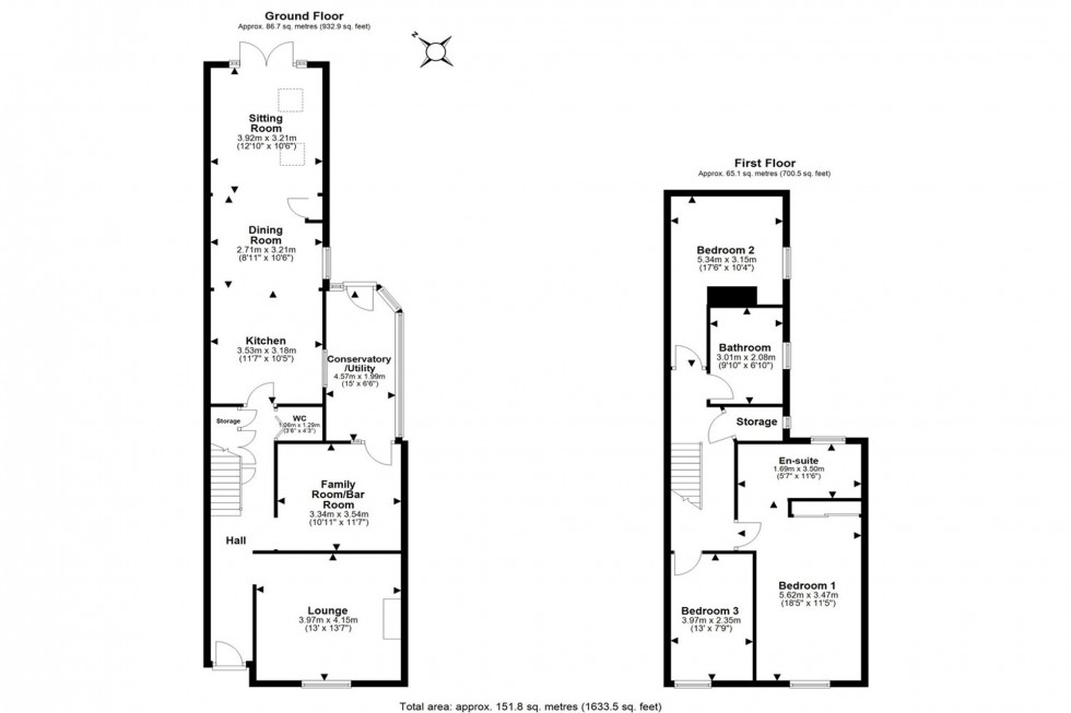 Floorplan for Alvanley Terrace, Frodsham, WA6