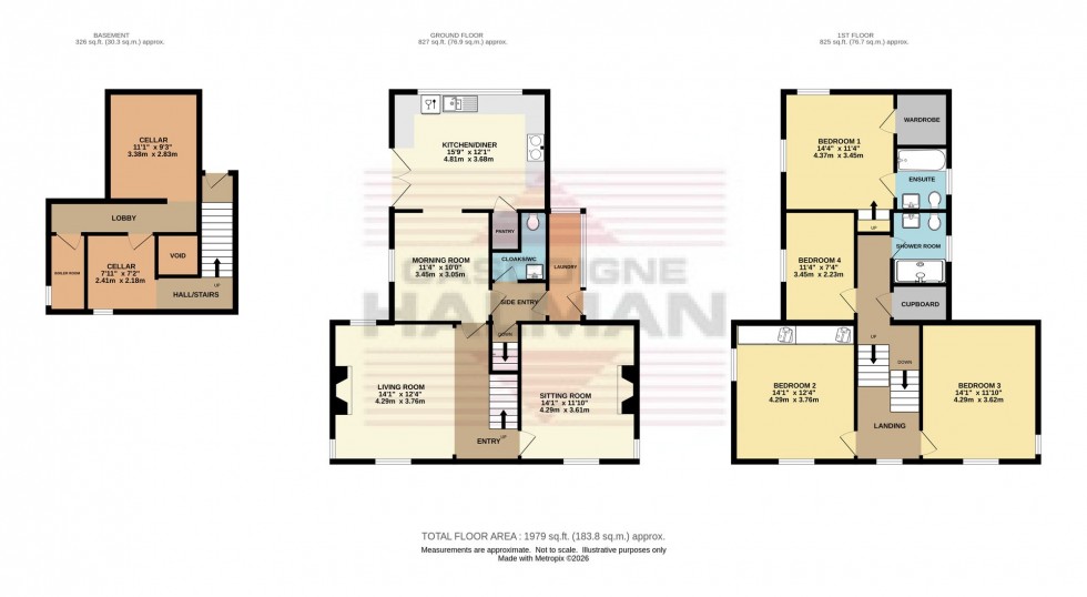 Floorplan for Chapel Brow, Charlesworth, SK13
