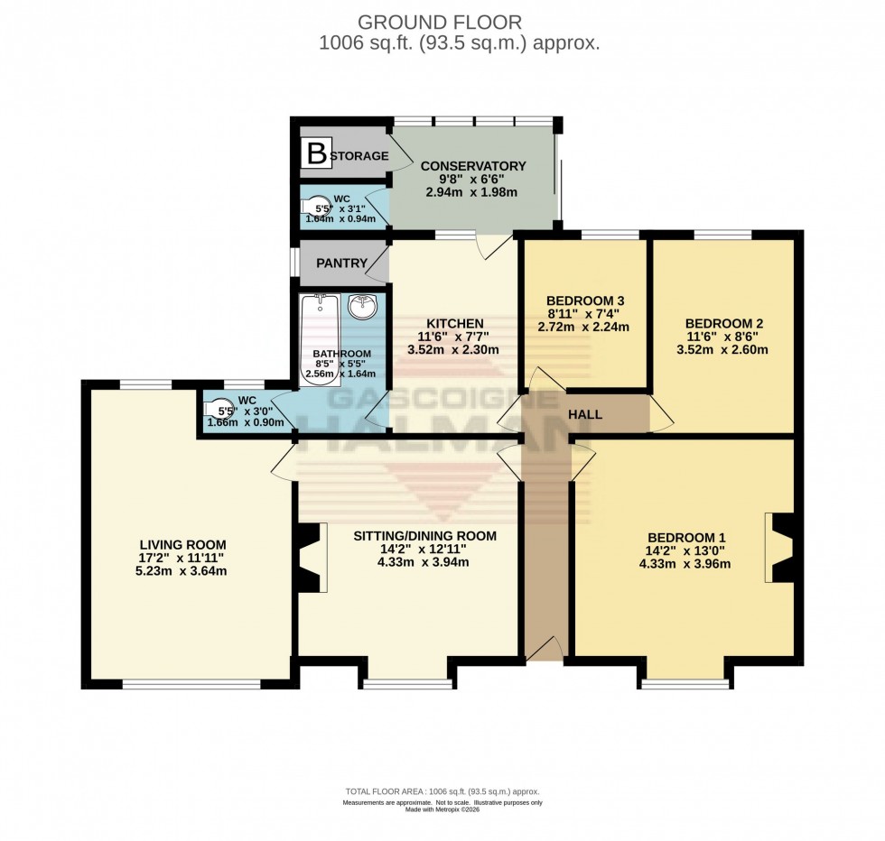 Floorplan for Simmondley New Road, Glossop, SK13