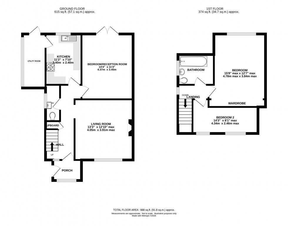 Floorplan for St. Oswalds Crescent, Brereton, CW11