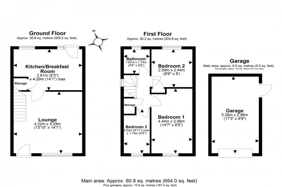 Floorplan for Sandfields, Frodsham, WA6
