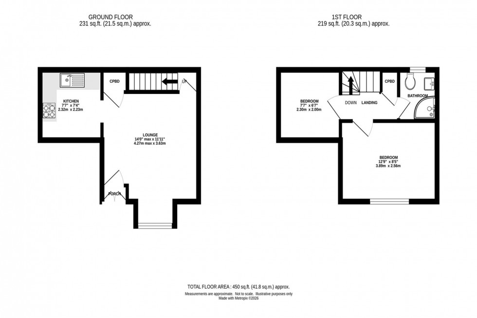 Floorplan for Queen Street, Tideswell, SK17