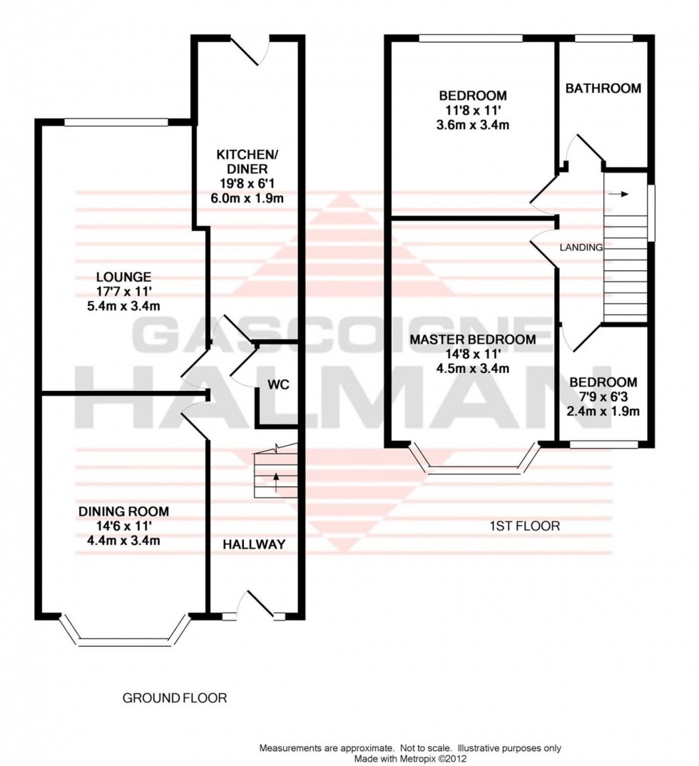 Floorplan for Warwick Drive, Sale, M33