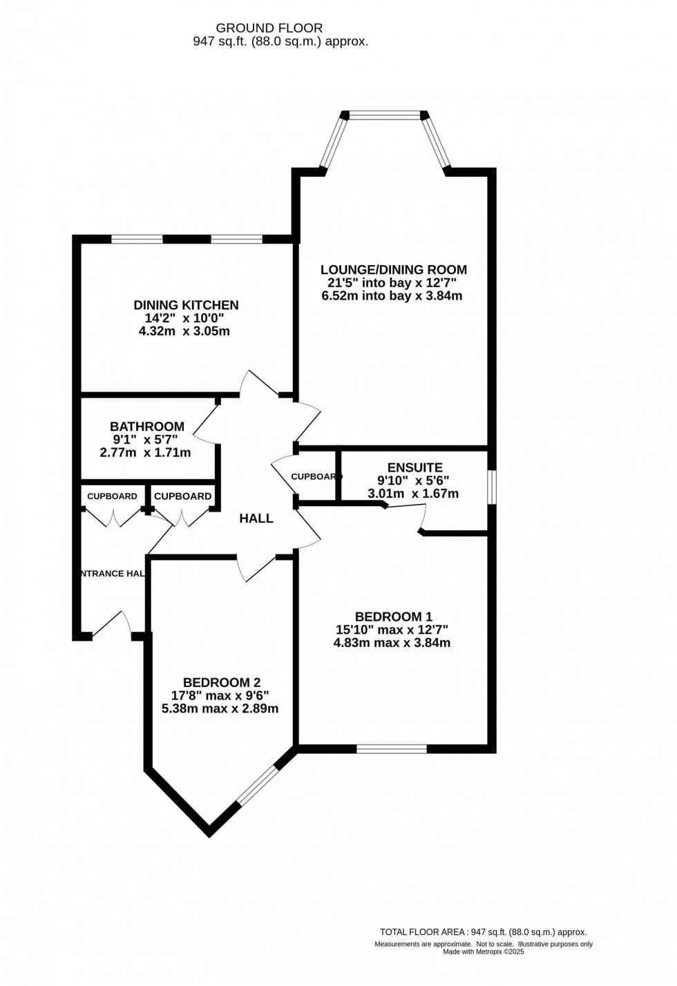Floorplan for Horseshoe Lane, The Oaks Horseshoe Lane, SK9
