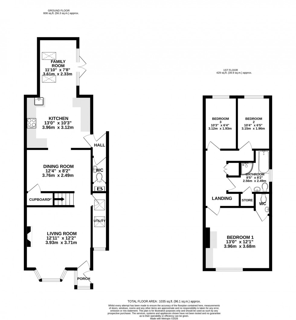 Floorplan for Sunnybank Drive, Wilmslow, SK9
