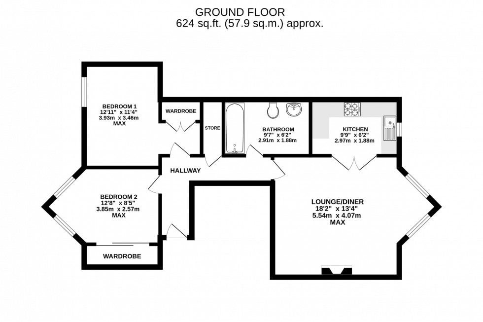 Floorplan for Heaton Moor Road, Stockport, SK4