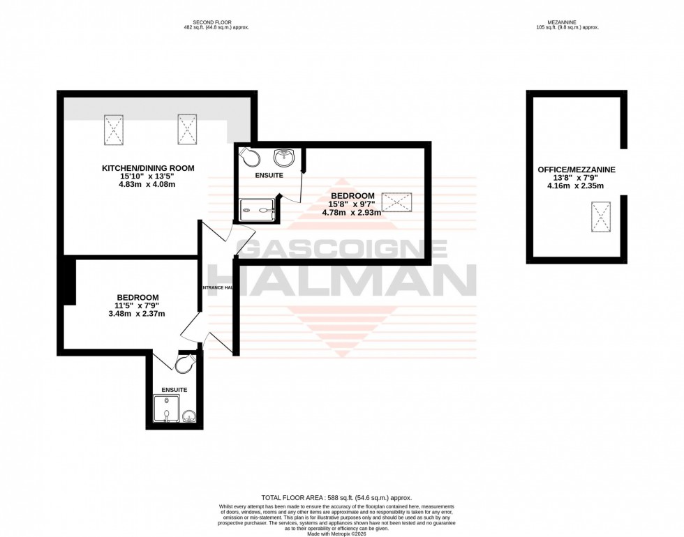 Floorplan for Washway Road, Boothroyd, M33
