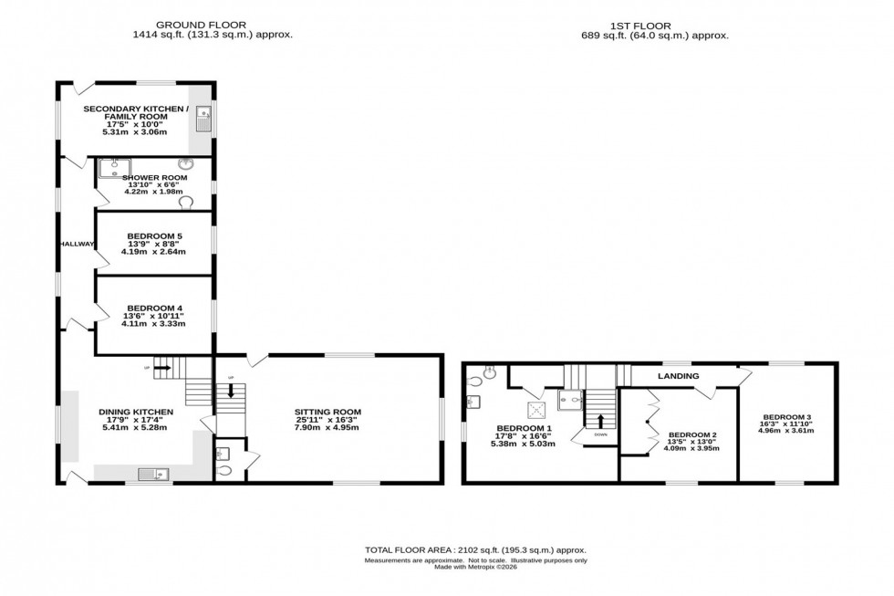 Floorplan for Hockerley Lane, Whaley Bridge, SK23