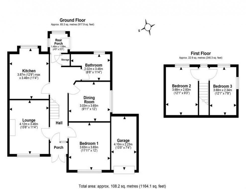 Floorplan for Chester Road, Sutton Weaver, WA7