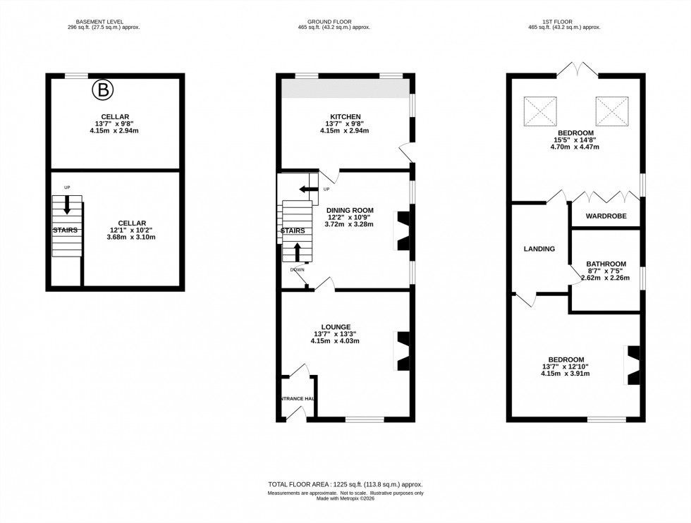 Floorplan for Compstall Road, Marple Bridge, SK6
