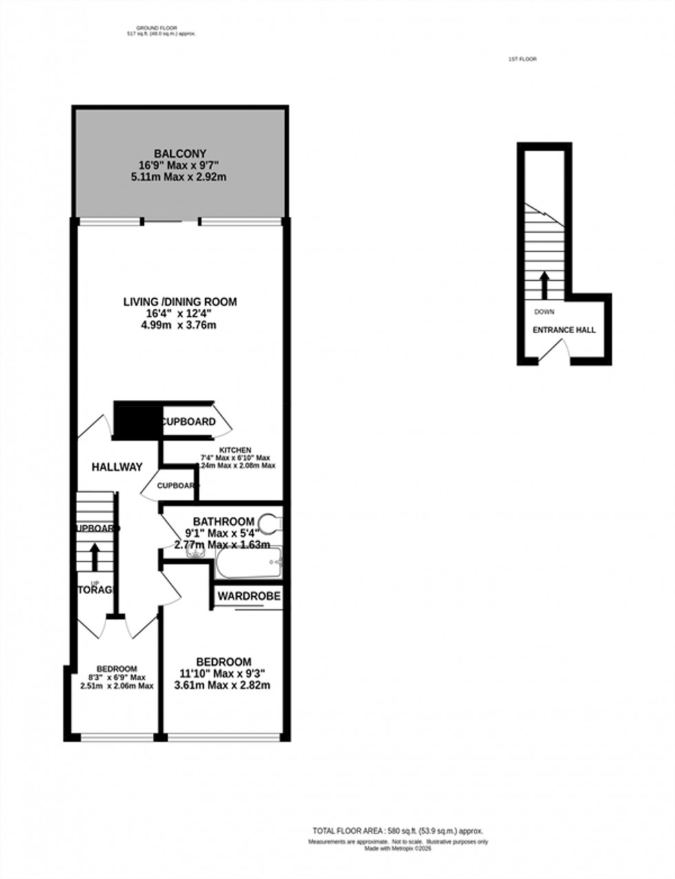 Floorplan for Woodfield Road, Altrincham, WA14