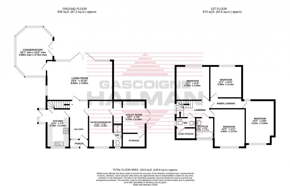 Floorplan for Green Walk, Gatley, SK8