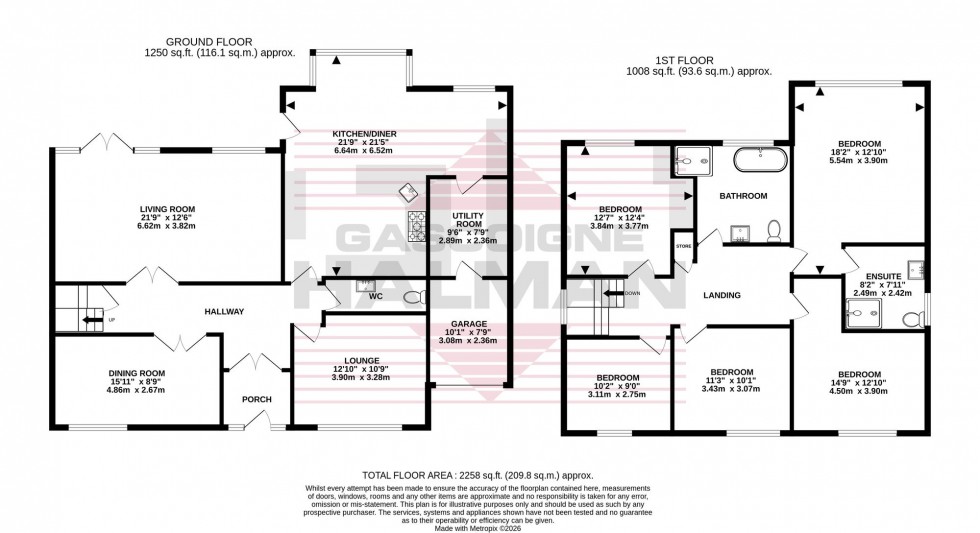 Floorplan for The Tarns, Gatley, SK8