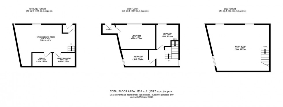 Floorplan for Buxton Old Road, Disley, SK12