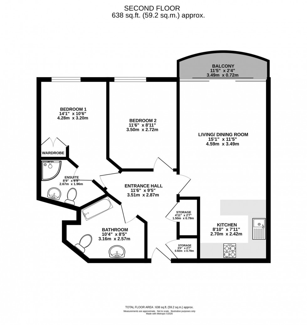 Floorplan for School Lane, 12 School Lane, M20