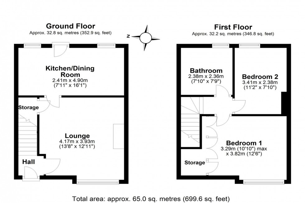 Floorplan for Crosland Terrace, Helsby, WA6