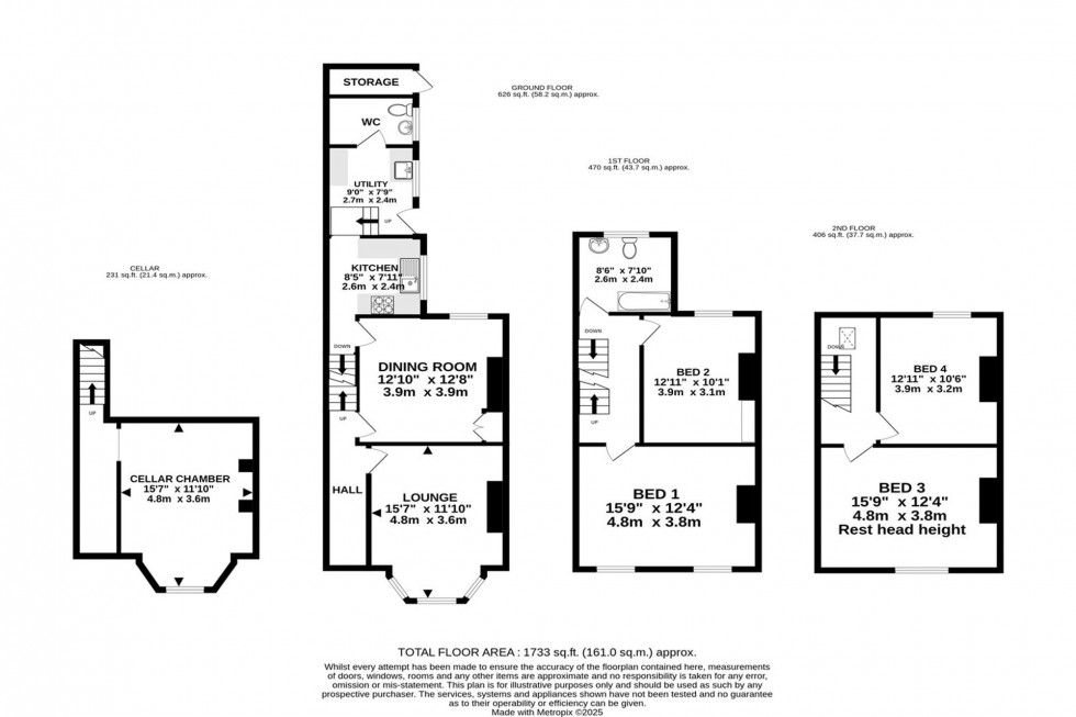 Floorplan for Hawthorn Road, Hale, WA15