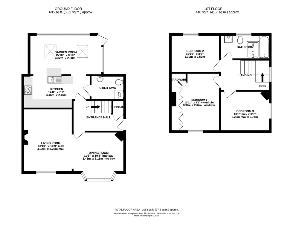 Floorplan for Byley Lane, Cranage, CW4
