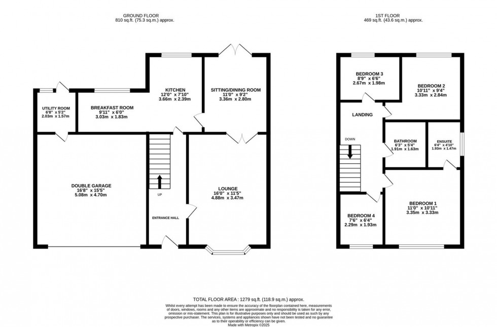 Floorplan for Lindisfarne Drive, Poynton, SK12