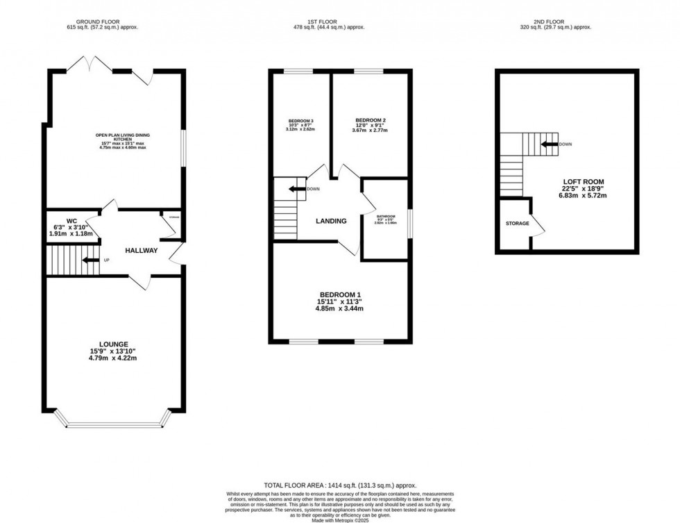 Floorplan for Meadway, Poynton, SK12