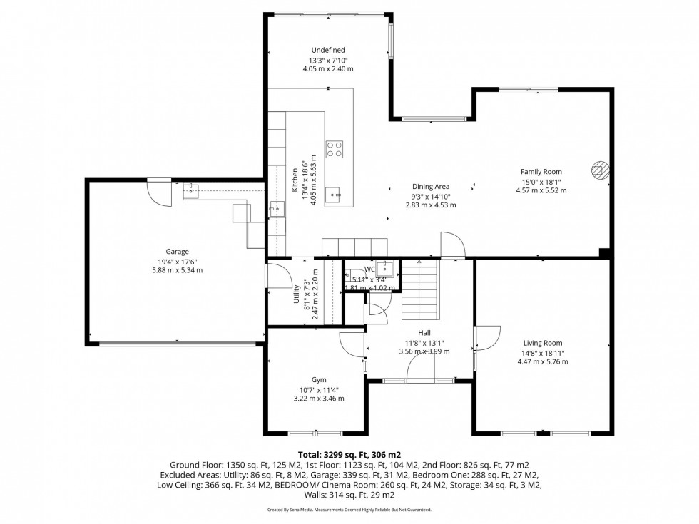 Floorplan for Oughtrington Lane, Lymm, WA13