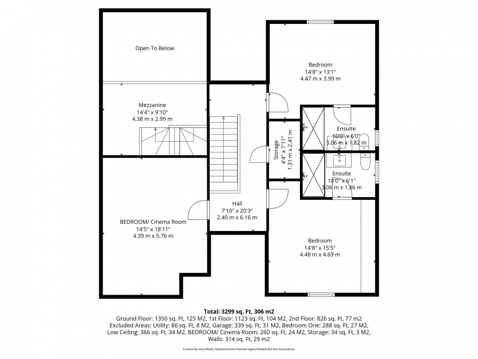 Floorplan for Oughtrington Lane, Lymm, WA13